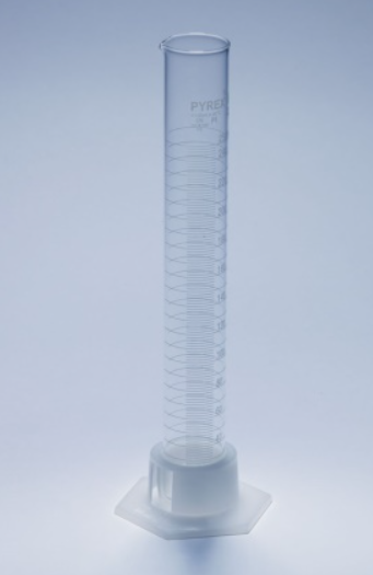 Pyrex Cylinder 10ml Plastic Foot