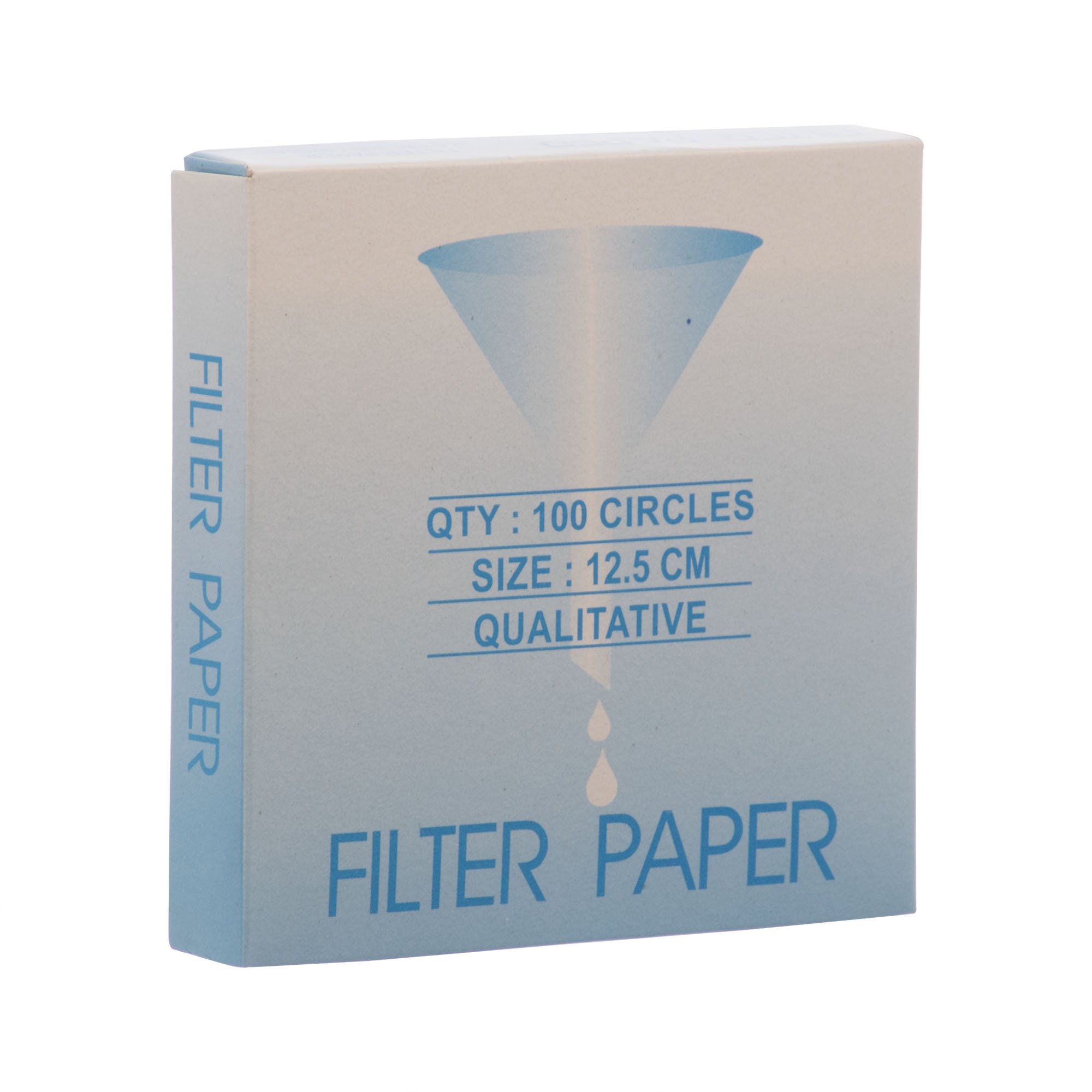 Filter paper, general purpose, grade 1, diameter 12.5 cm, box 100